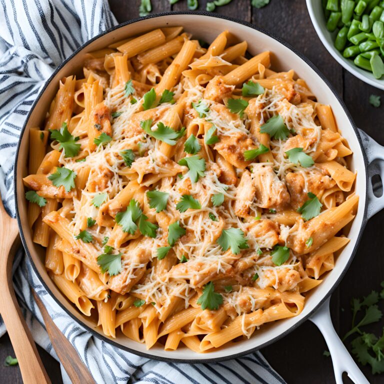 One Pot Buffalo Chicken Pasta Recipe