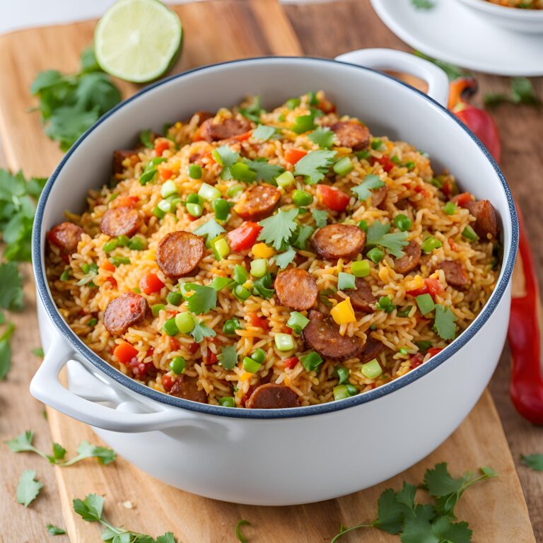 One Pot Spanish Chorizo Fried Rice Recipe