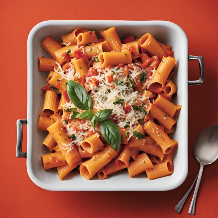 Roasted Red Pepper Rigatoni
