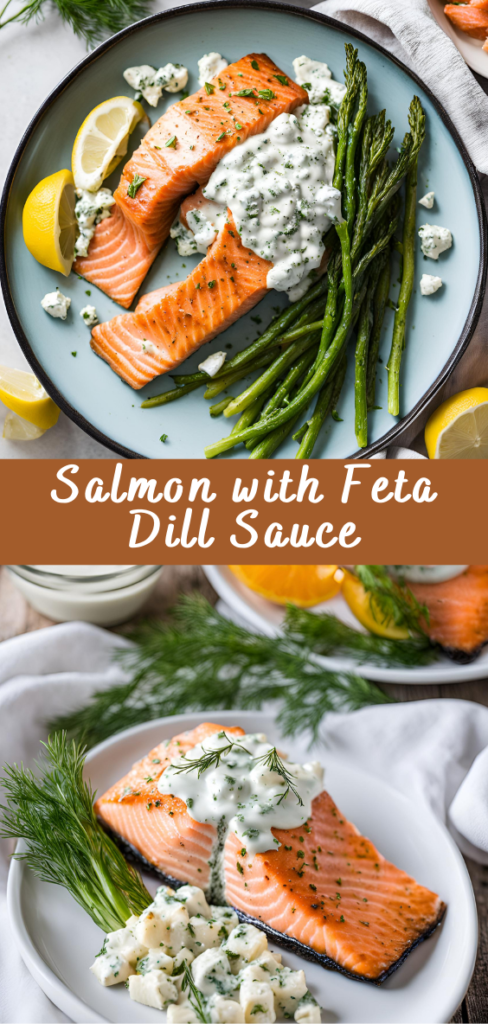 Salmon with Feta Dill Sauce | Cheff Recipes