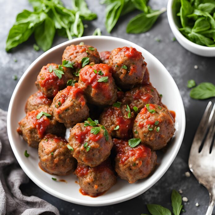 Simple Baked Italian Oregano Meatballs
