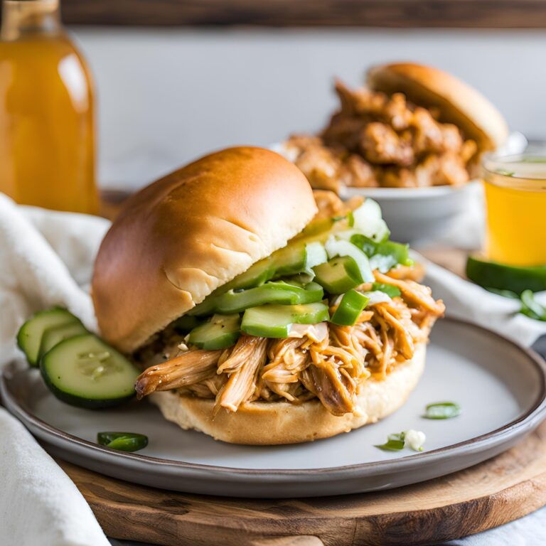 Slow Cooker Hot Honey Chicken Sandwiches Recipe