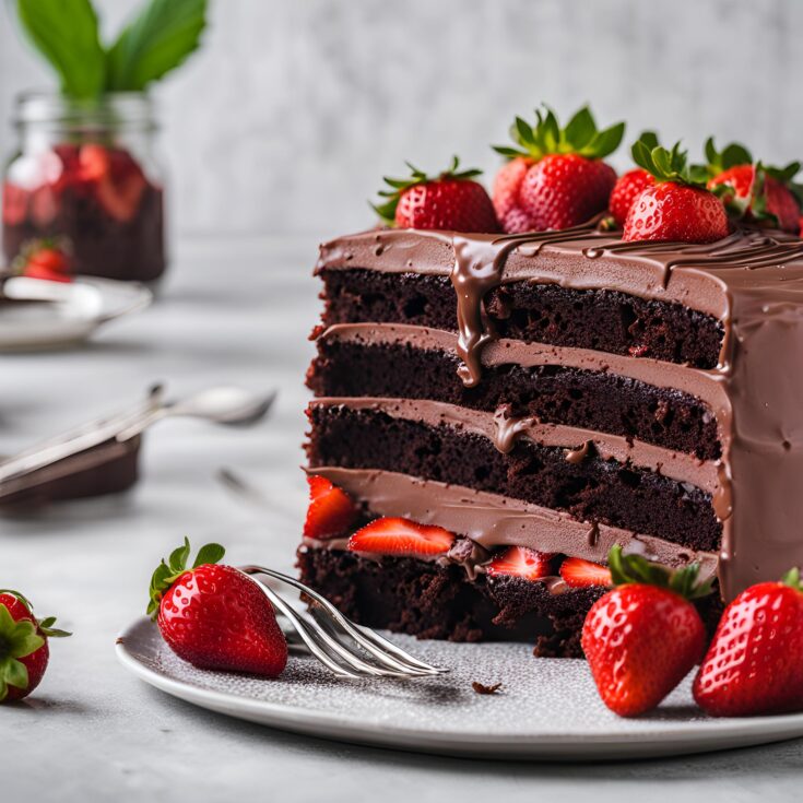 Strawberry Chocolate Cake