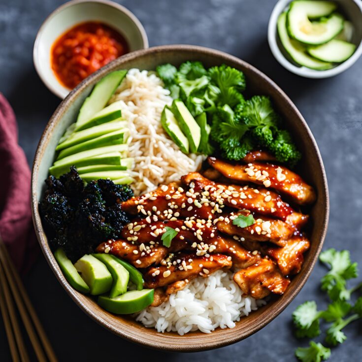 Sweet and Spicy Gochujang Chicken Bowls