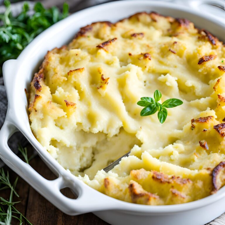 The Best Creamiest Baked Mashed Potatoes Recipe