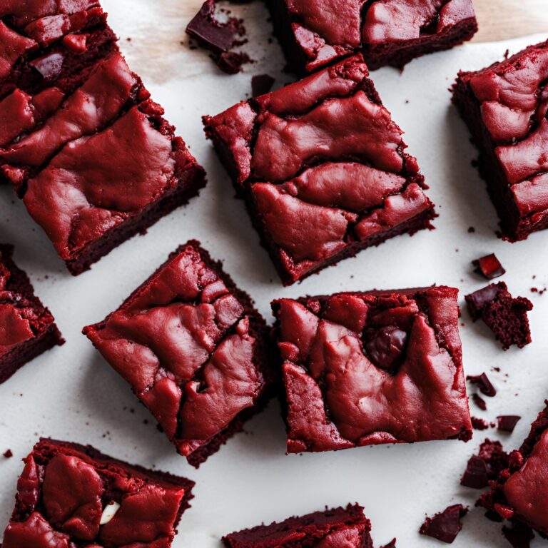 The Best Fudgy Red Velvet Brownies Recipe