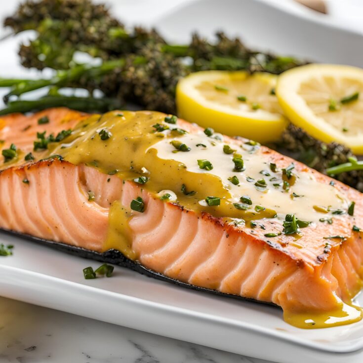 Air Fryer Honey Mustard Salmon Recipe