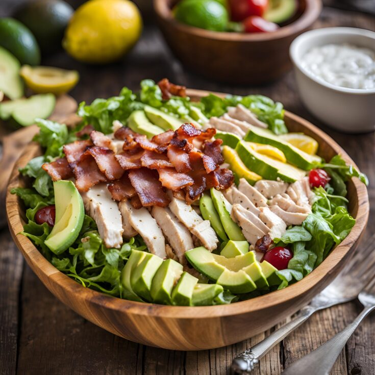 Bacon Avocado Chicken Salad with Lemon Vinaigrette Recipe