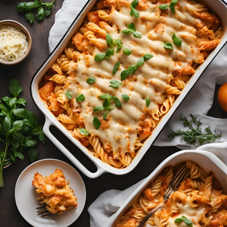 Buffalo Chicken Pasta Bake Recipe