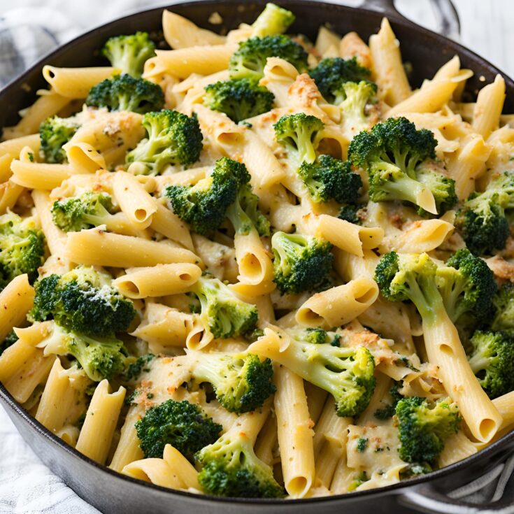 Cheesy Broccoli Chicken Pasta Bake Recipe