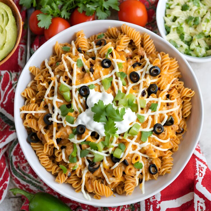 Easy Cheesy Taco Pasta with Cream Cheese Recipe