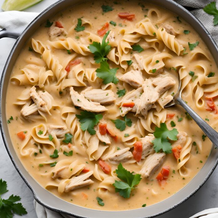 Creamy Cajun Chicken Pasta Soup Recipe