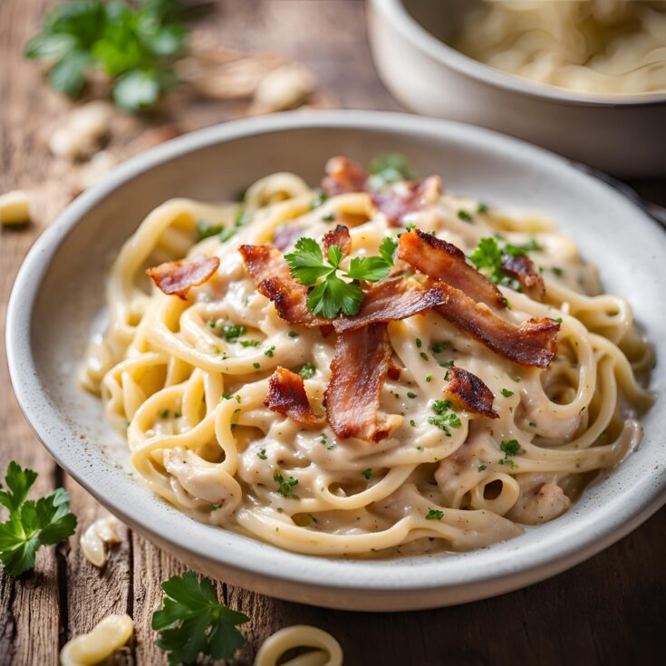 Creamy Chicken Carbonara Recipe