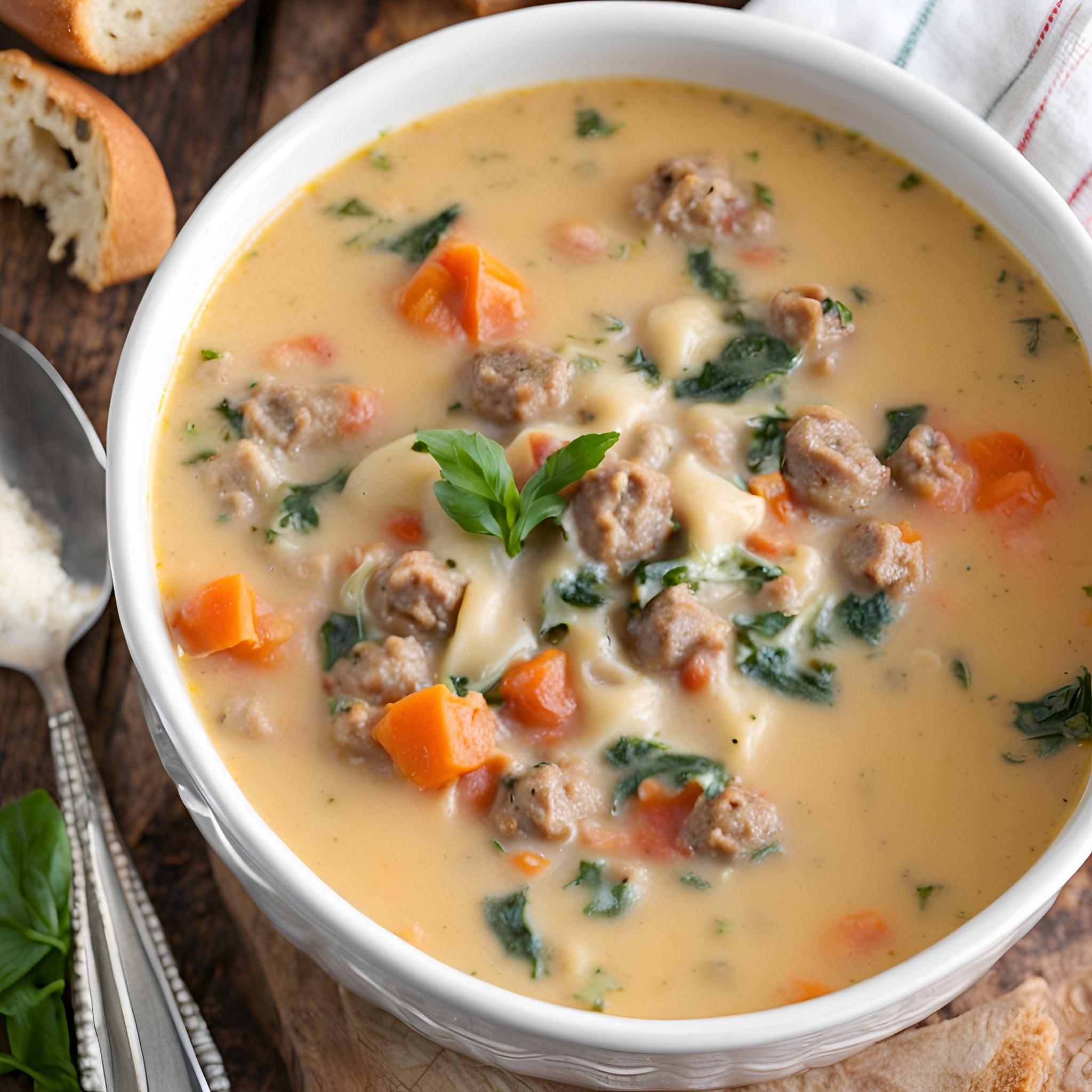 Creamy Italian Sausage Soup Recipe | Cheff Recipes