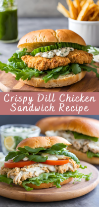 Crispy Dill Chicken Sandwich Recipe Cheff Recipes