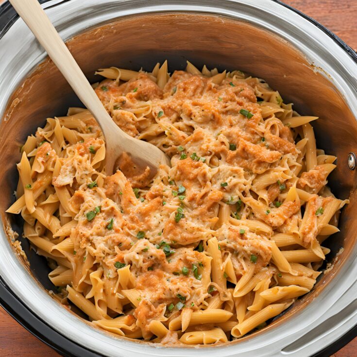 Crock Pot Buffalo Chicken Pasta Recipe