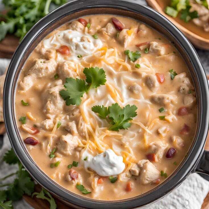 Crock Pot Cream Cheese Chicken Chili Recipe