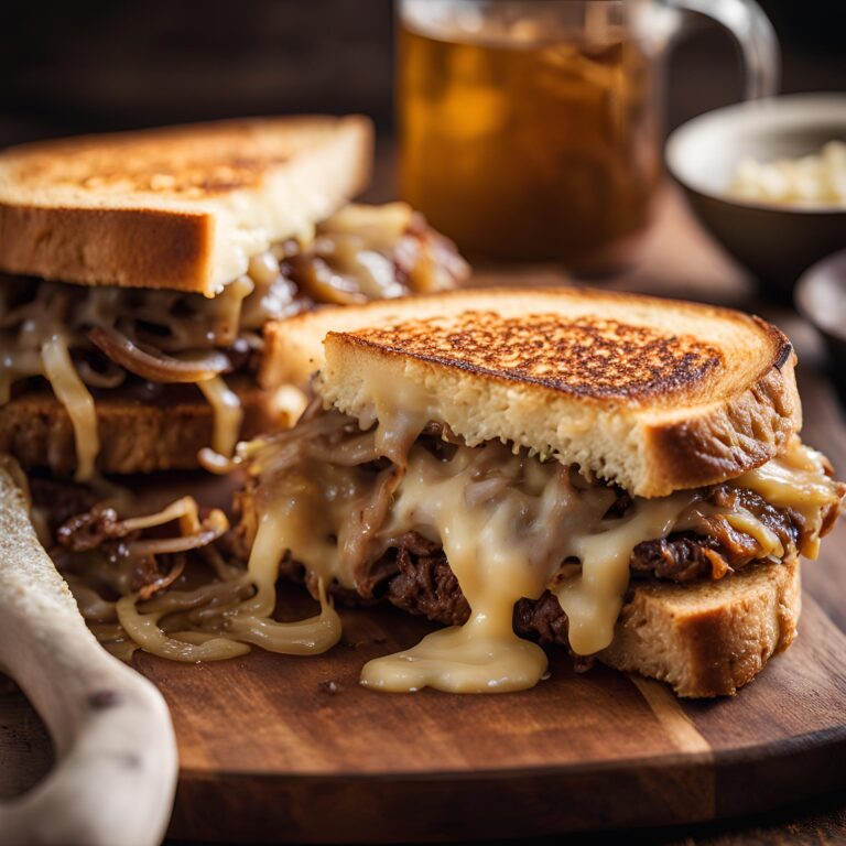 Double Decker French Onion Patty Melt Recipe