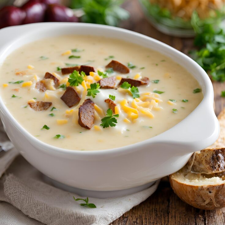 Easy Baked Potato Soup Recipe