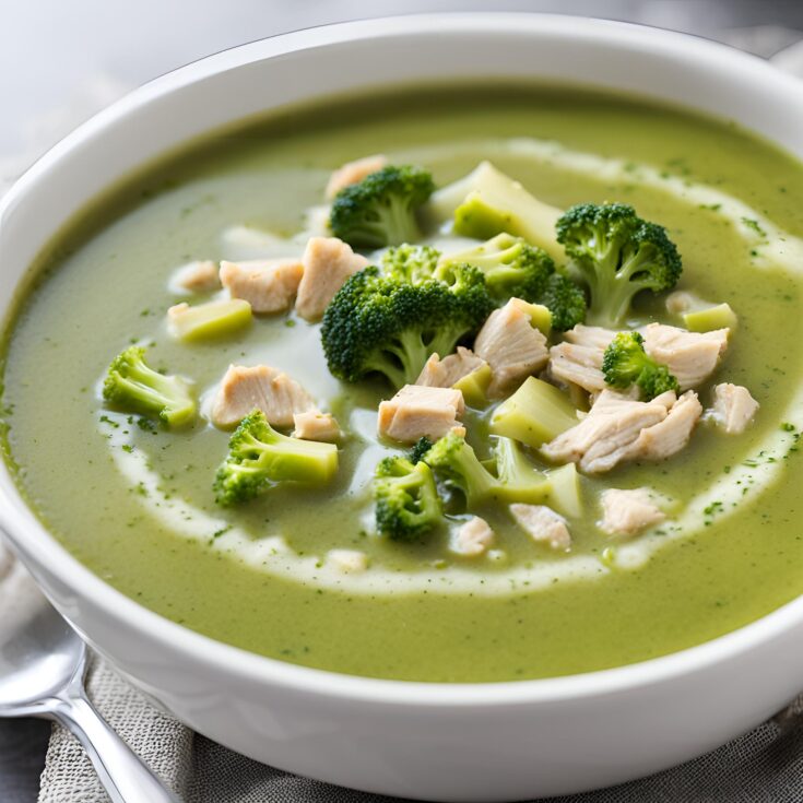 Easy Broccoli Chicken Soup Recipe