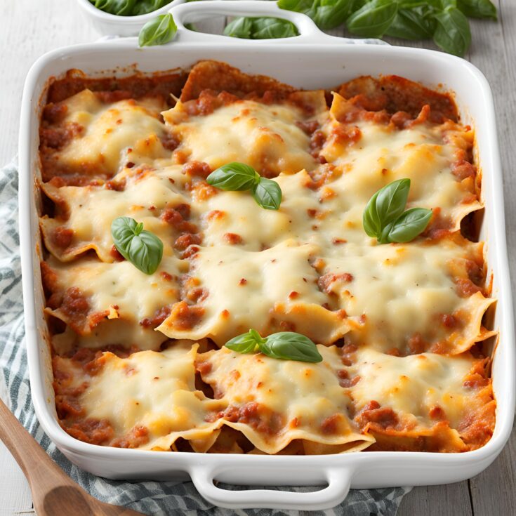 Easy Cheesy Baked Ravioli Recipe