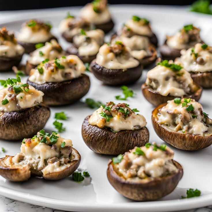 Easy Cream Cheese Stuffed Mushrooms Recipe