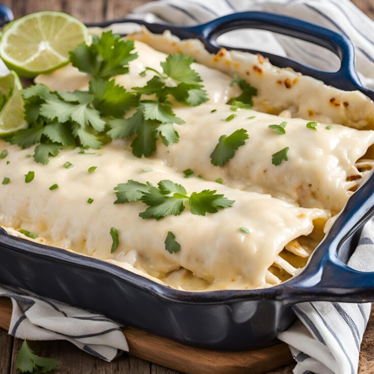 Easy White Chicken Enchiladas Recipe