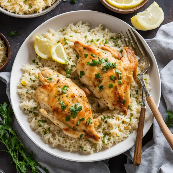 Garlic Butter Chicken and Rice Recipe