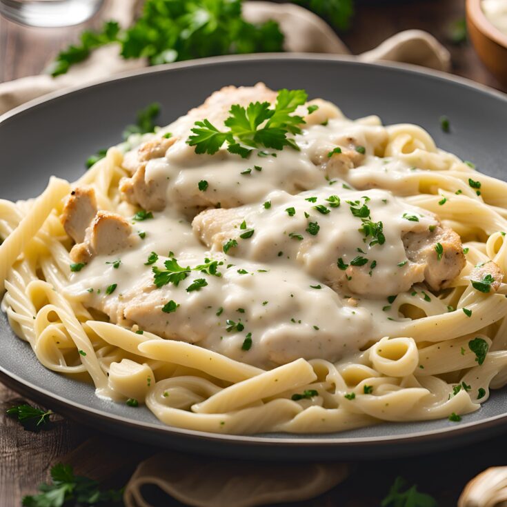 Garlic Parmesan Chicken Alfredo Recipe