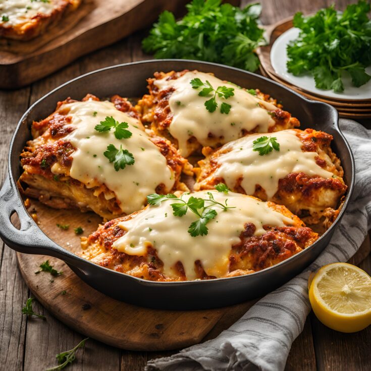 Lasagna Stuffed Chicken Breasts Recipe