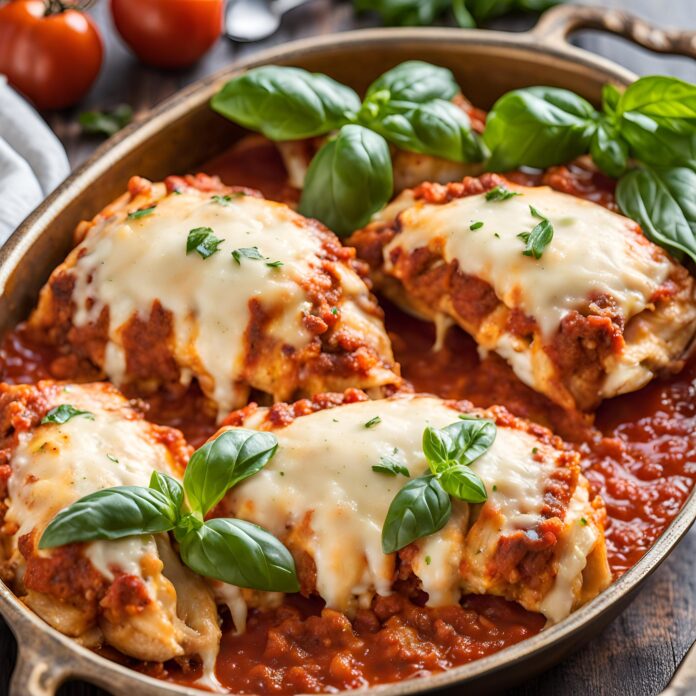 Lasagna Stuffed Chicken Recipe