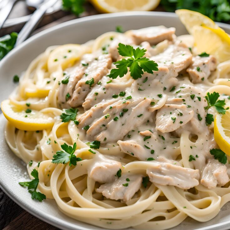 Lemon Pepper Chicken Alfredo Fettuccine Recipe