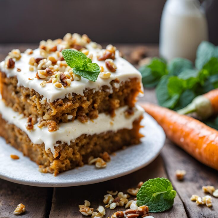 Moist Carrot Sheet Cake with Cream Cheese Frosting Recipe