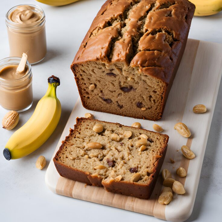 Peanut Butter Banana Bread Recipe