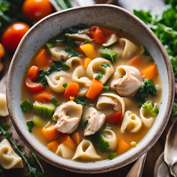 Quick Chicken Tortellini Soup Recipe