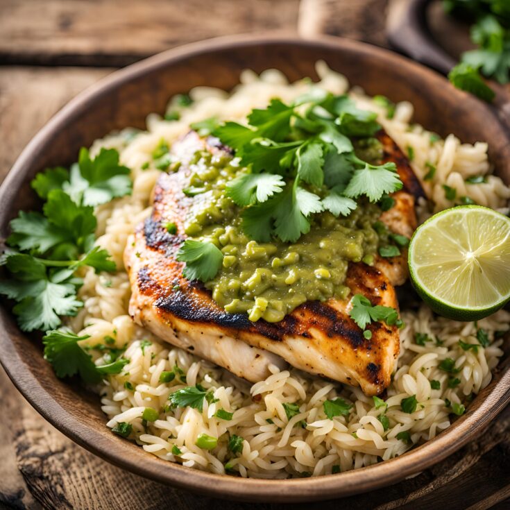 Salsa Verde Chicken and Rice Recipe