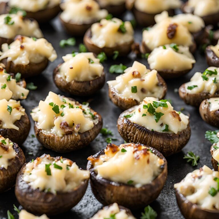 White Cheddar Stuffed Mushrooms Recipe