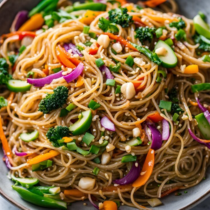 15 Minute Garlic Sesame Noodles Recipe