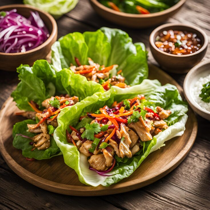 Asian Chicken Lettuce Wraps Recipe