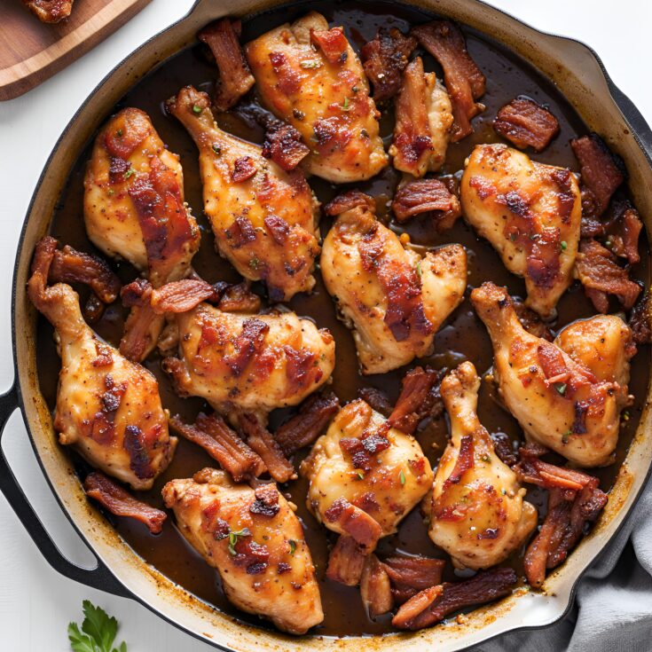 Bacon Brown Sugar Garlic Chicken Recipe