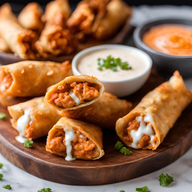 Buffalo Chicken Egg Rolls Recipe