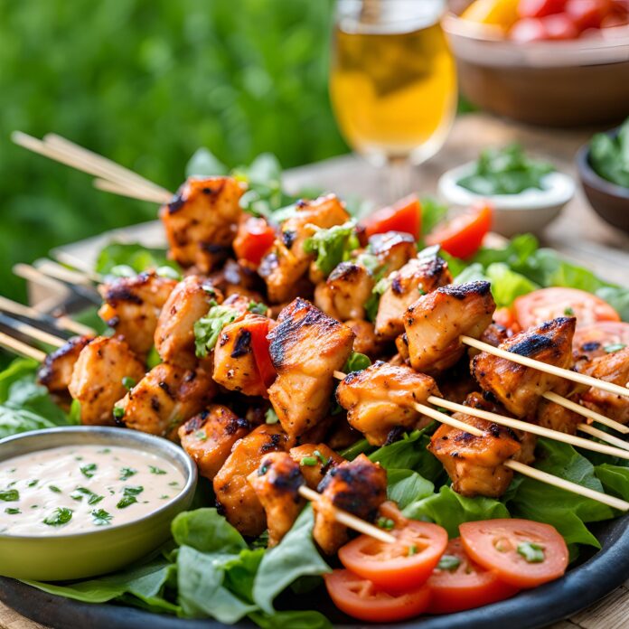Buffalo Ranch Chicken Skewers Recipe