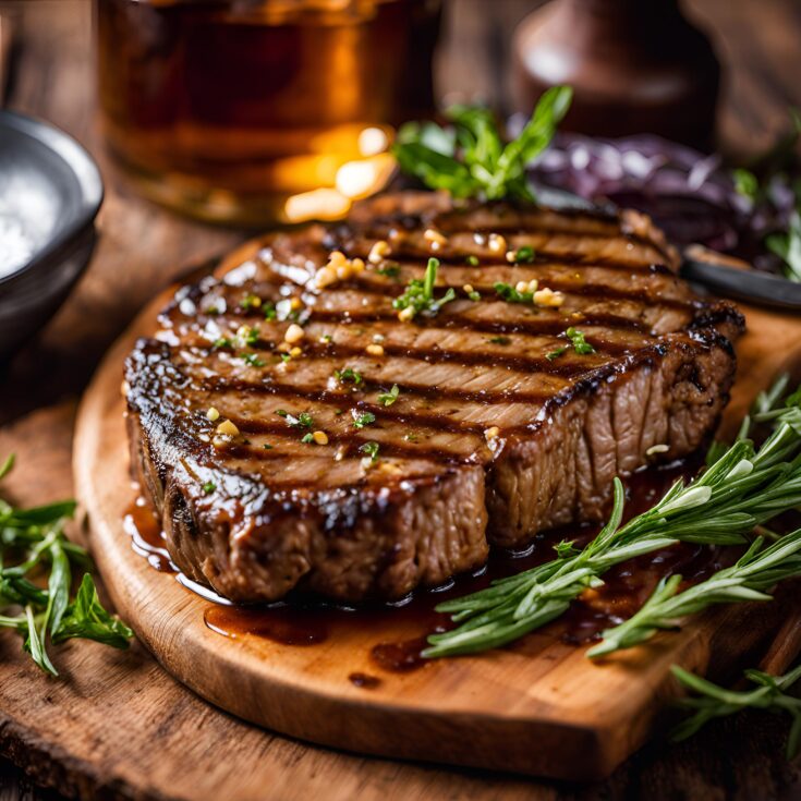 Cajun Butter Bourbon Steak Recipe