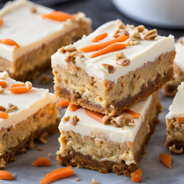 Carrot Cake Cheesecake Bars Recipe