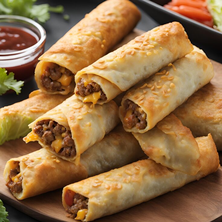 Cheeseburger Egg Roll Recipe