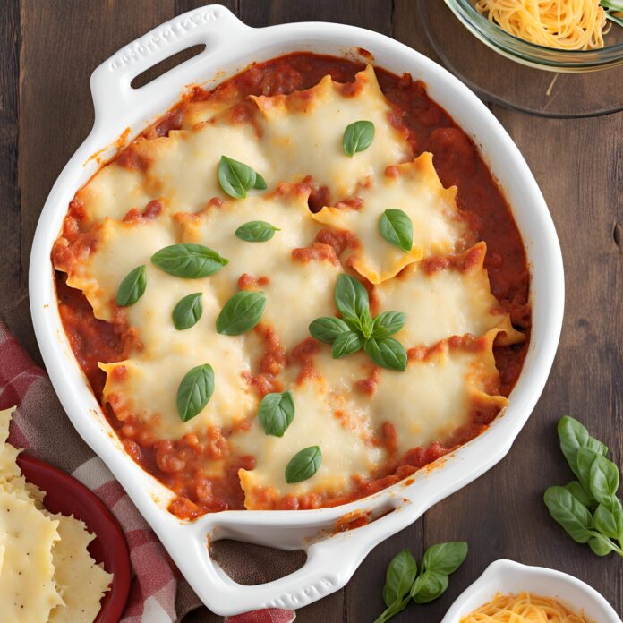 Cheesy Baked Ravioli Recipe