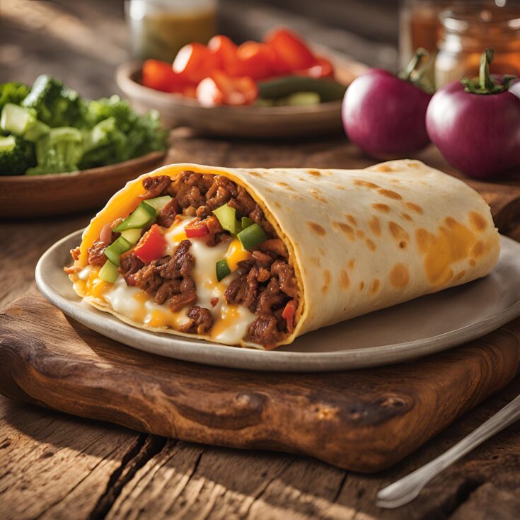 Cheesy Beefy Burrito Delight Recipe