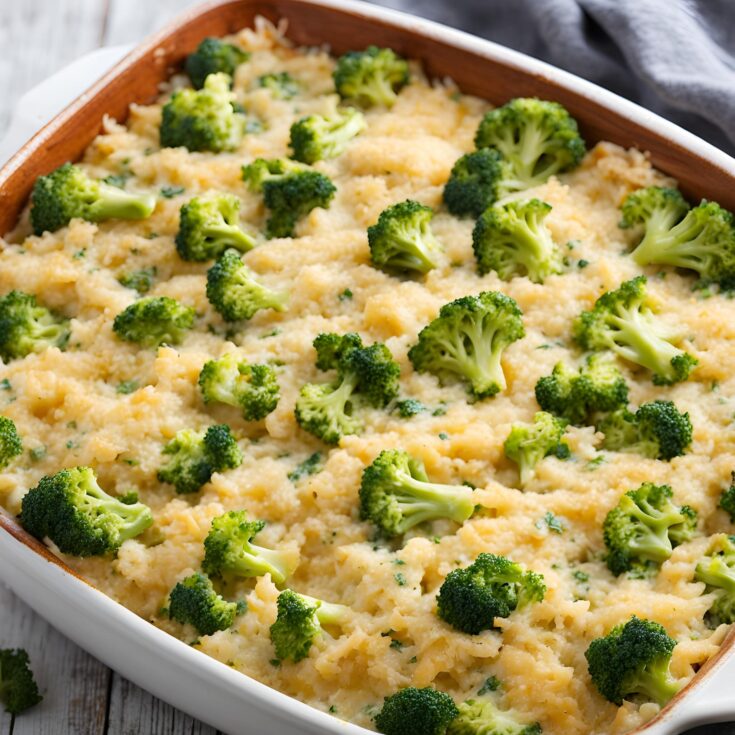 Cheesy Broccoli Chicken and Rice Casserole Recipe