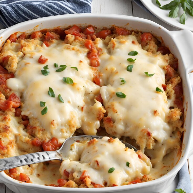 Cheesy Mozzarella Chicken Bake Recipe