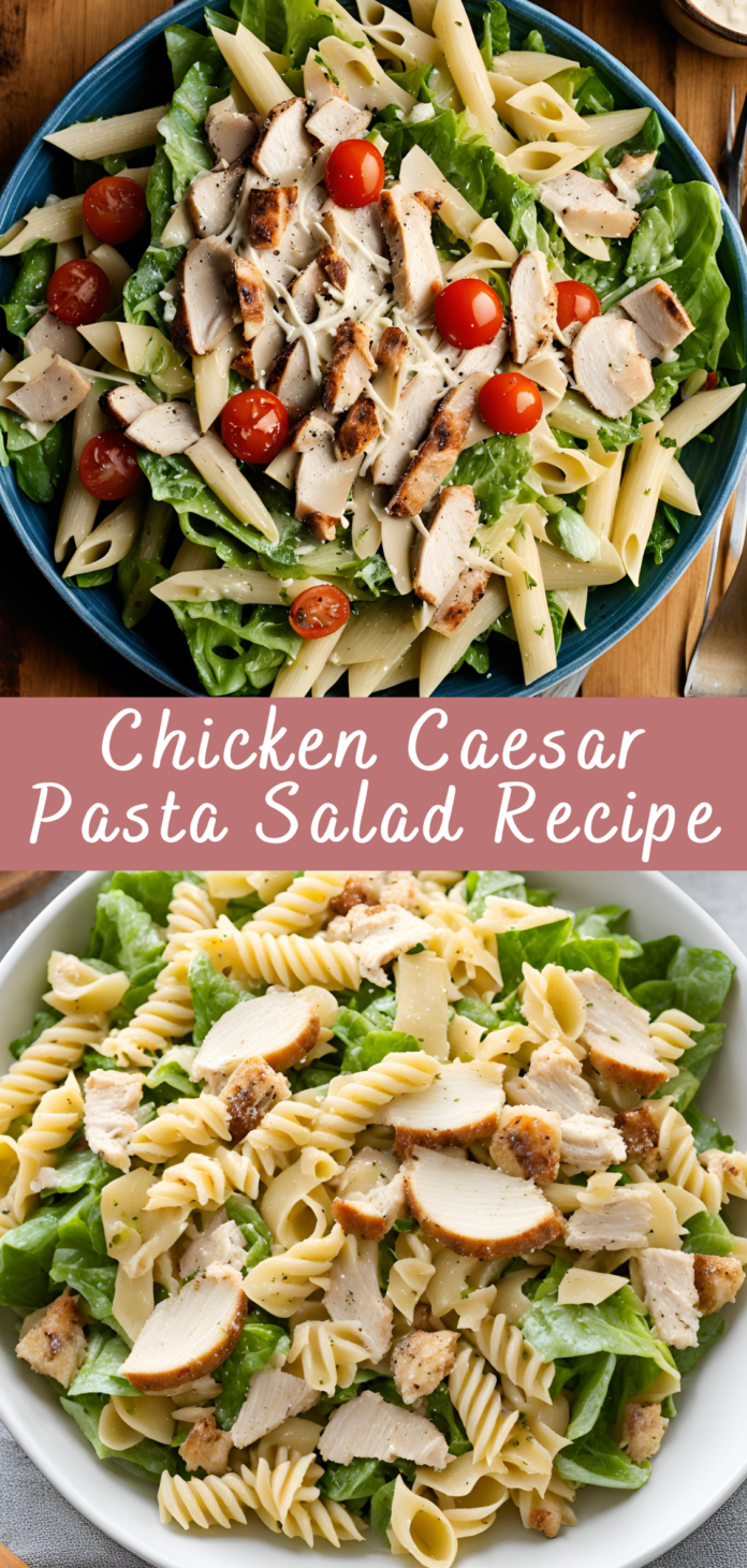 Chicken Caesar Pasta Salad Recipe Cheff Recipes